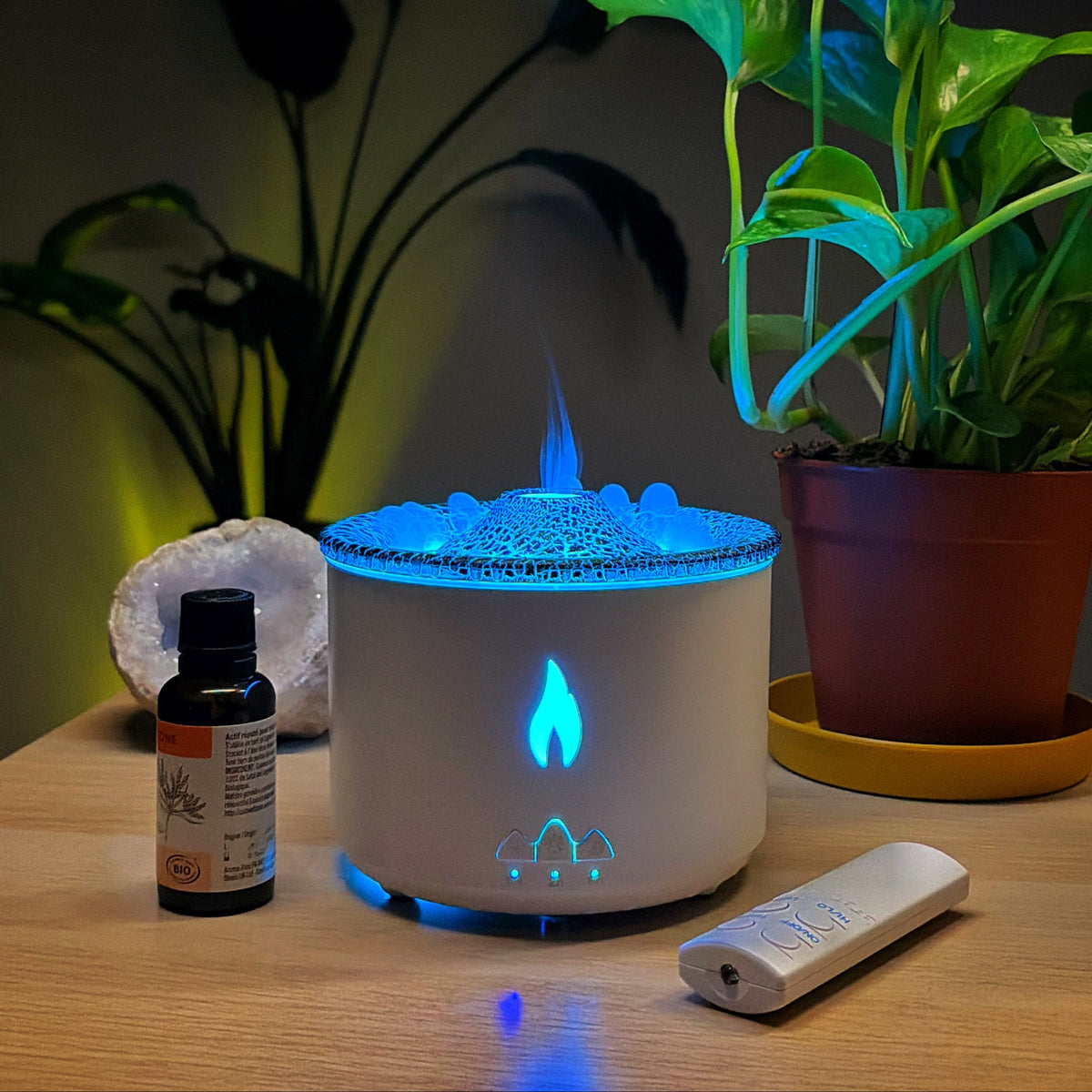 Kit Bien-être Complet — Diffuseur Volcan & 6 Huiles Essentielles