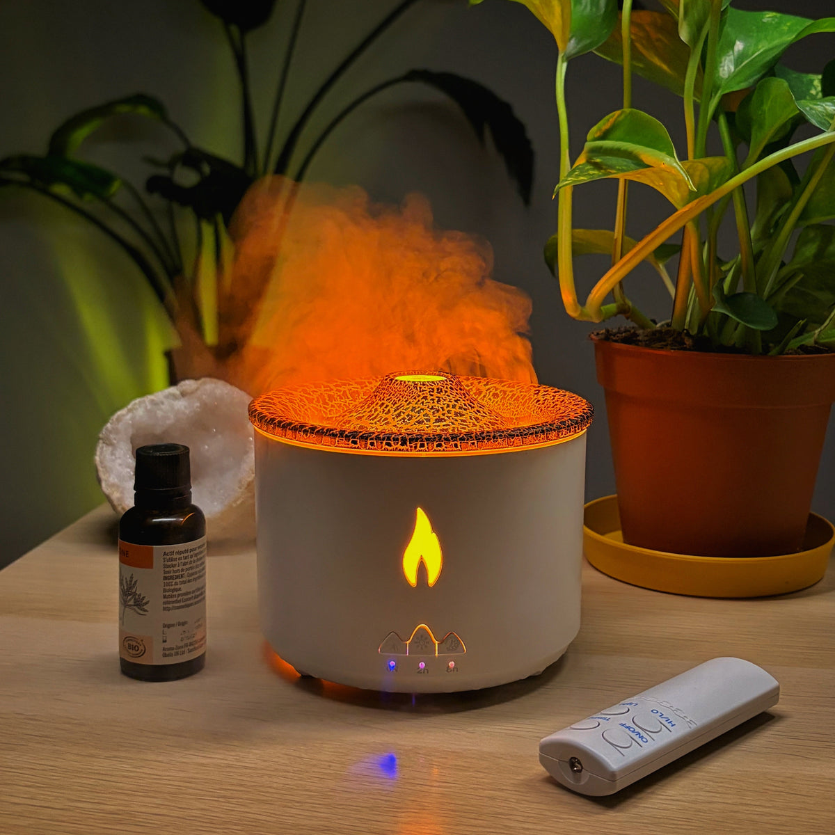 Kit Bien-être Complet — Diffuseur Volcan & 6 Huiles Essentielles